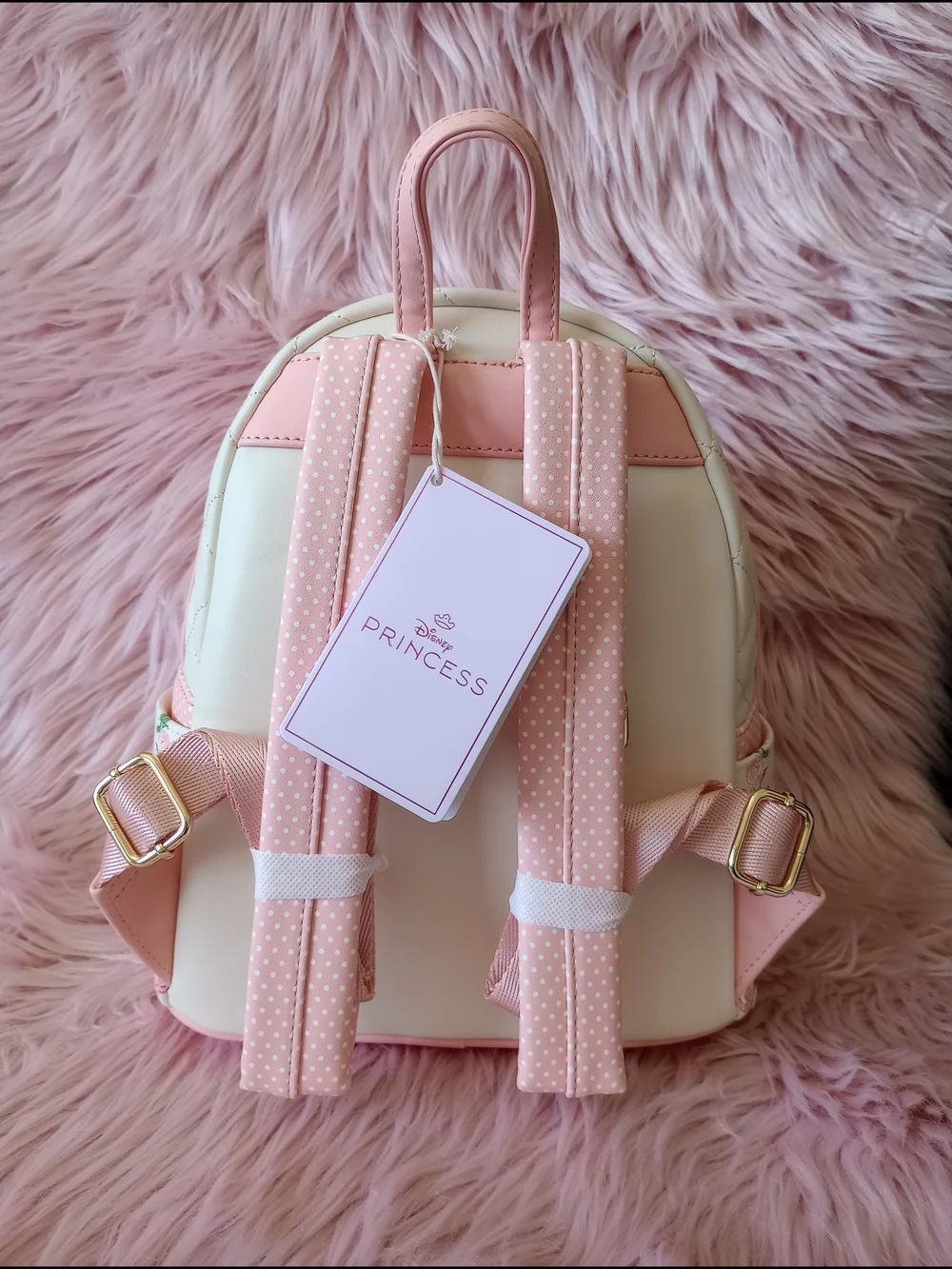 Disney x Loungefly Pink Belle Floral Mini Backpack